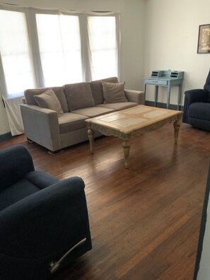 TV, DVD player, video library