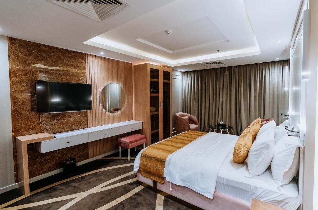 In-room safe, desk, blackout curtains, iron/ironing board