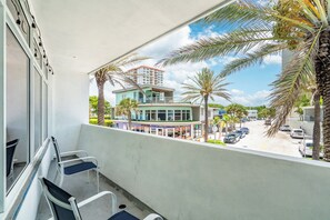 Club Apartment, 2 Bedrooms, Partial Ocean View | Balcony view - BeachSide 9th Residences (Fort Lauderdale)