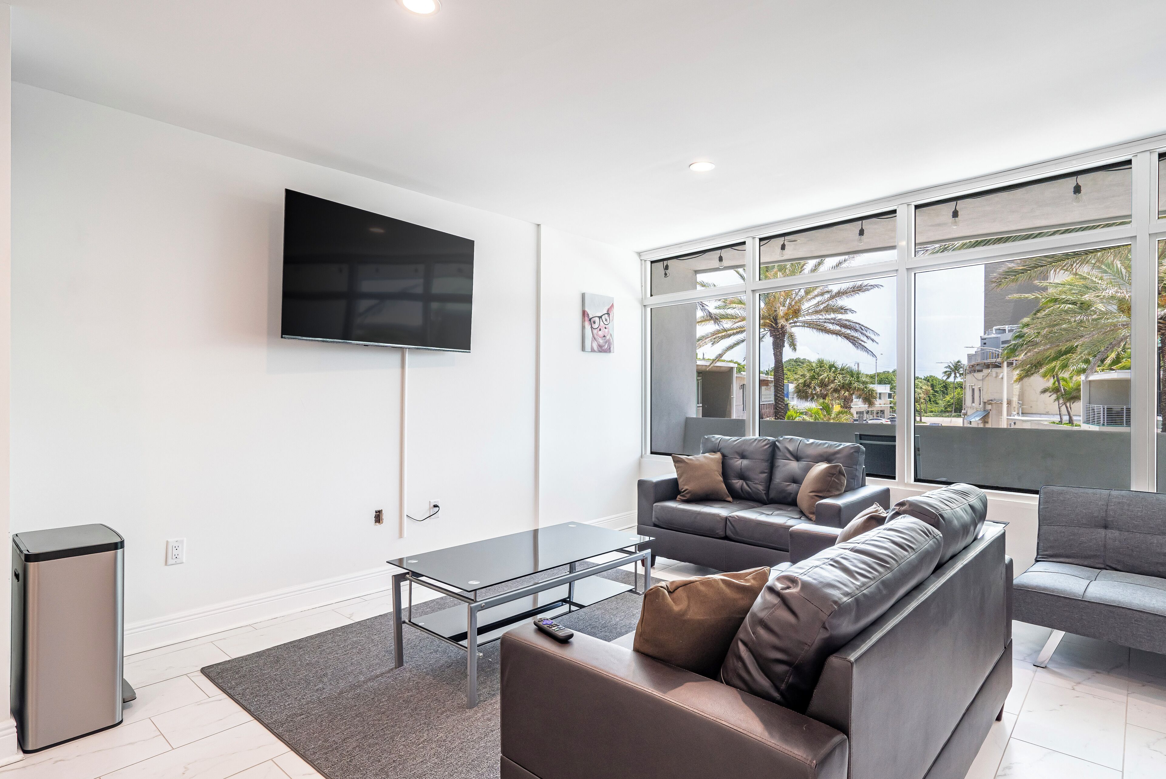 Appartamento Club, 2 camere da letto, vista oceano parziale | Area soggiorno