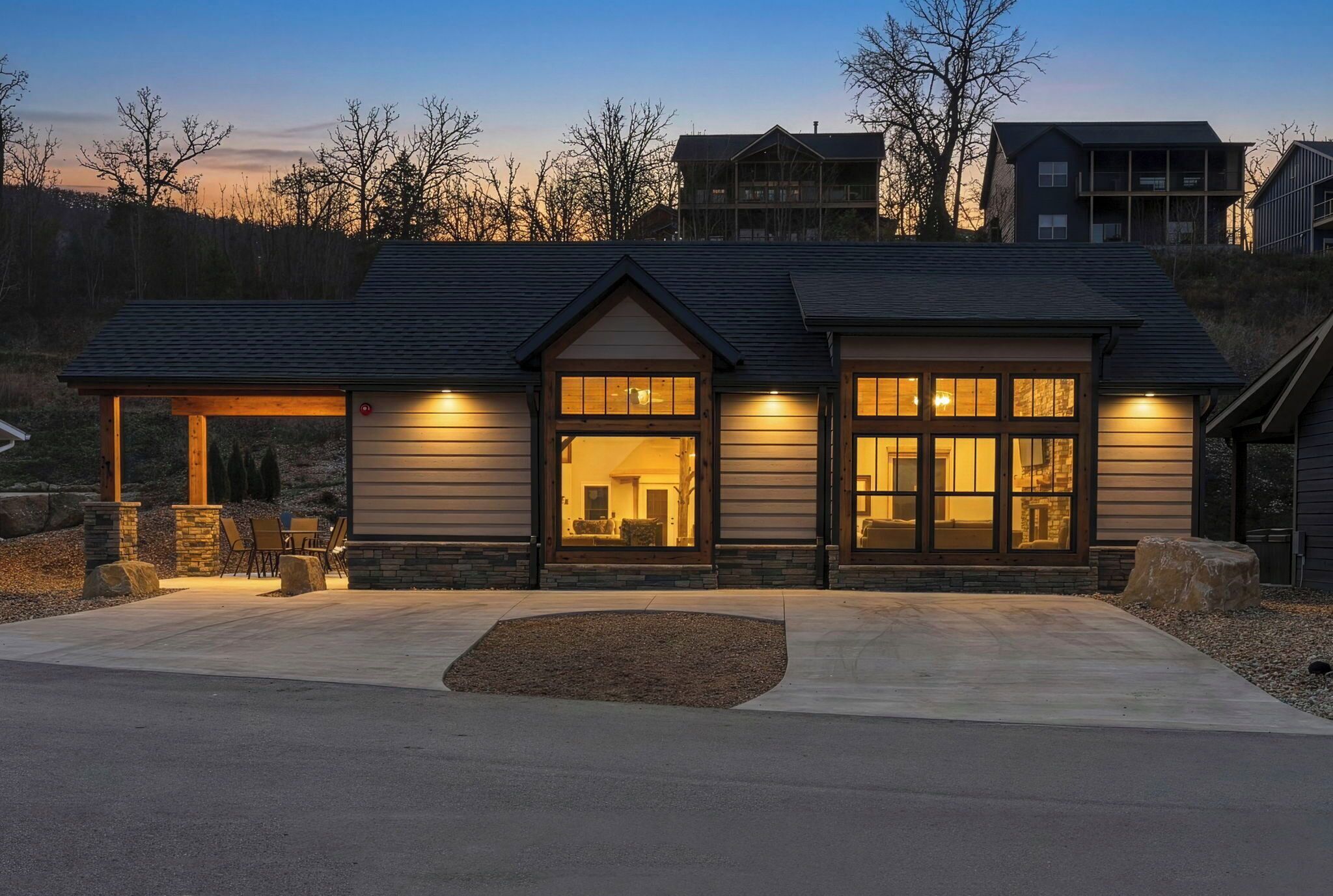 Whispering Pines at Sunset