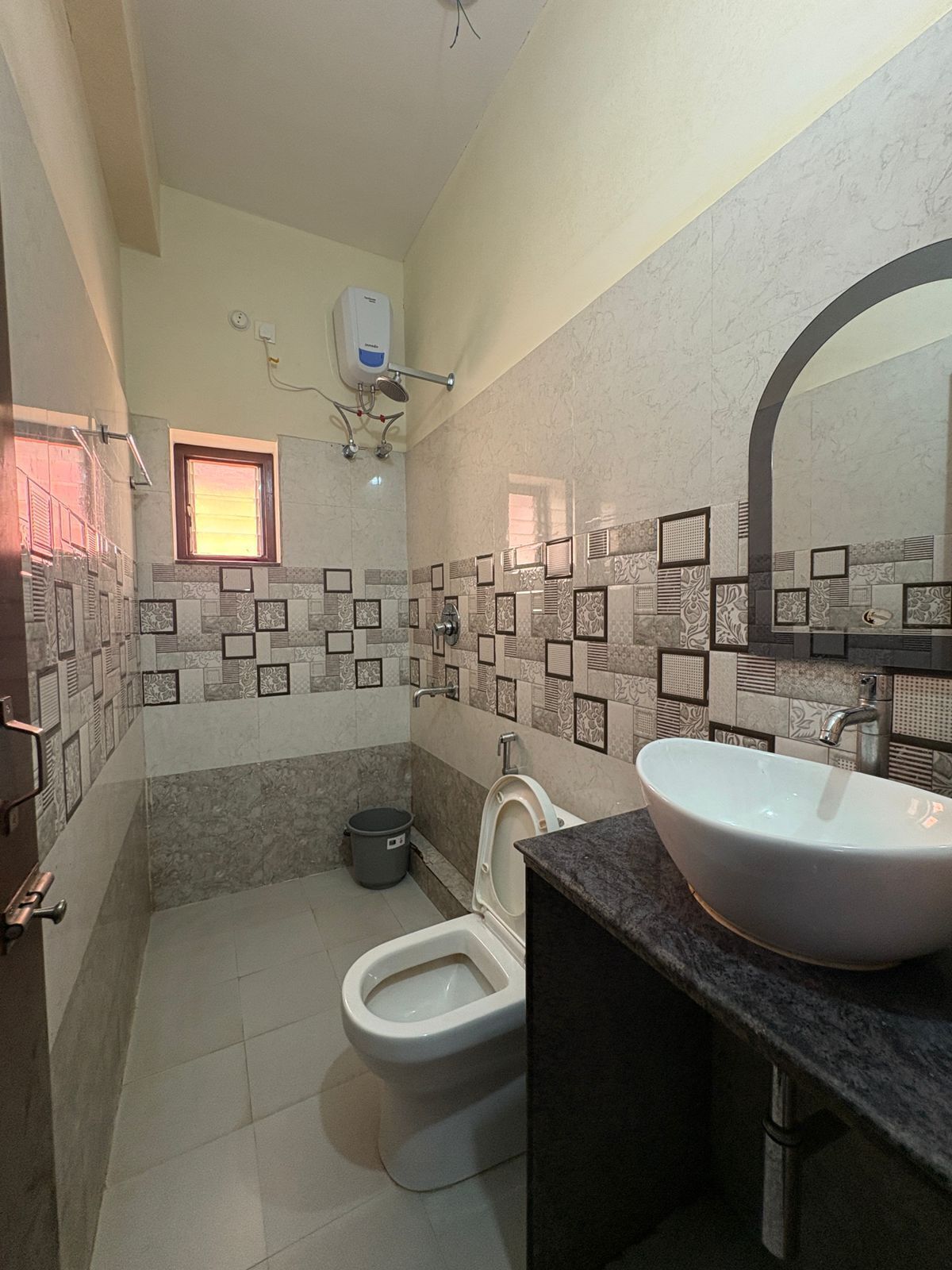 Shower, towels, soap