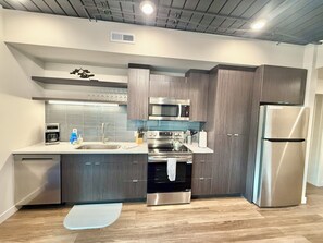 Condo superluxo, 2 quartos, vista para o pátio | Cozinha privada