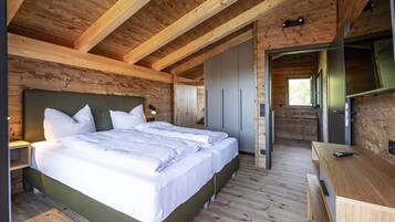 Chalet | 3 kamar tidur dan dilengkapi dengan perabotan berbeda-beda