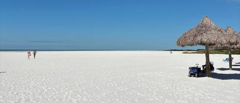 Sun loungers, beach towels