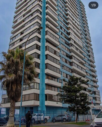 Cavancha peninsula Royal marine building