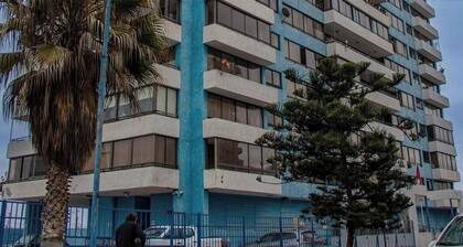 Cavancha peninsula Royal marine building