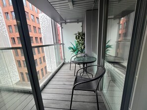 Outdoor dining - Large apartment with a work space in the very center of Gdańsk (Gdańsk)