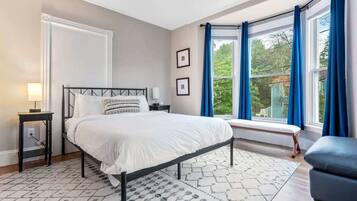 Desk, iron/ironing board, travel crib, WiFi