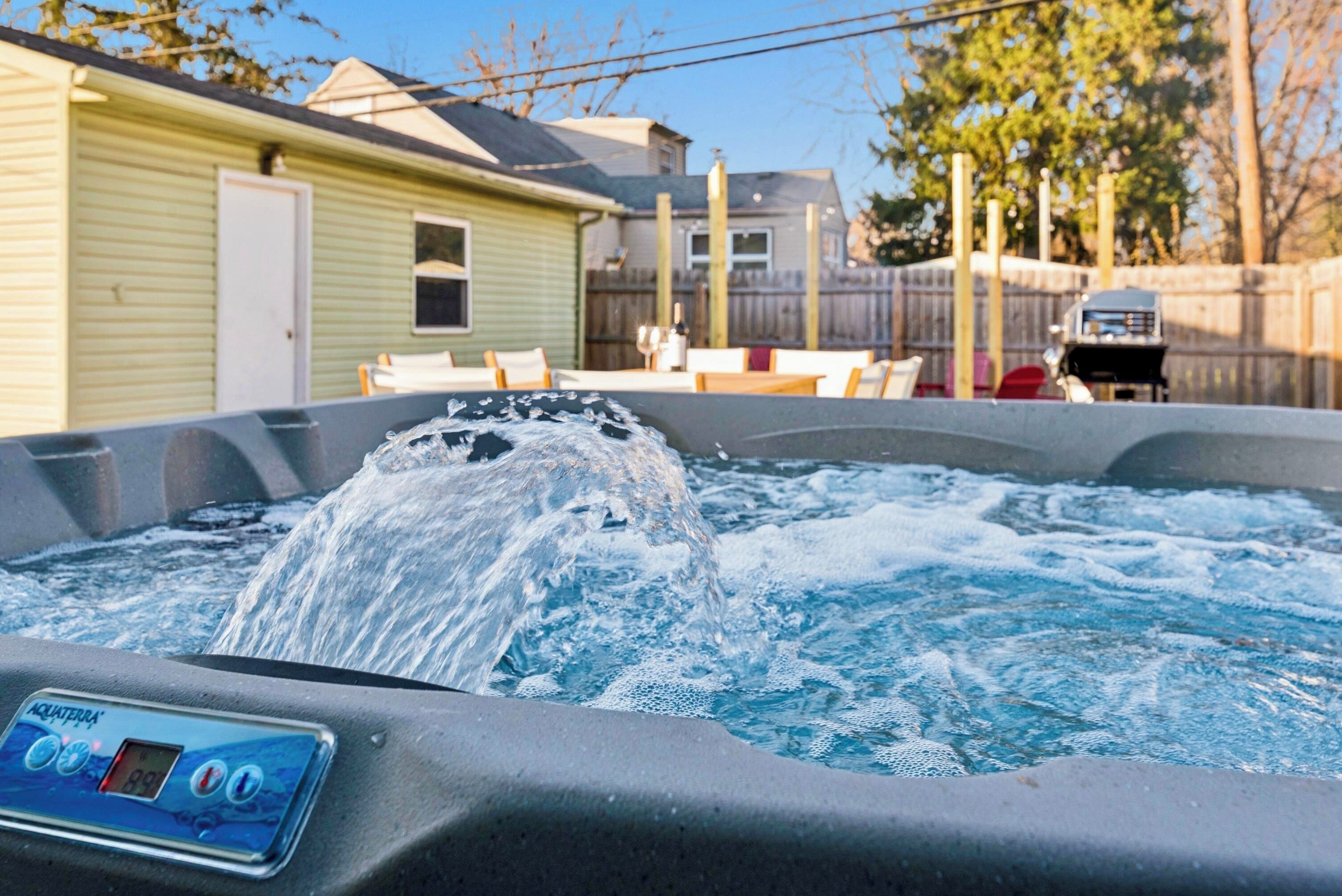 Bain à remous extérieur