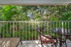 Condo, 1 King Bed with Sofa bed, Lanai, Garden View (Kihei Kai Nani 238) | Outdoor dining - Kihei Kai Nani 238 - Garden View 1 Bedroom, Split AC, Steps to Kamaole II Beach! (Kihei)