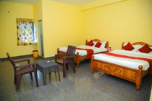 豪華雙人房, 多張床, 非吸煙房, 山景 | 床單