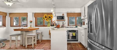 Microwave, oven, stovetop