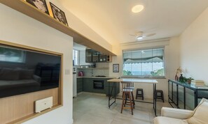 Basic Apartment | Living area - Apt w/ Ocean View 100 m From the Beach Eia0409 (Salvador)