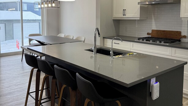 Microwave, oven, stovetop, dishwasher - 
"Where the City Ends and the Mountains Begin." (Calgary)