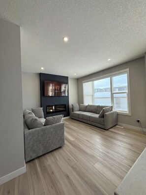 Fireplace - 
"Where the City Ends and the Mountains Begin." (Calgary)