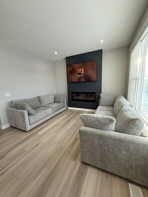Fireplace - 
"Where the City Ends and the Mountains Begin." (Calgary)