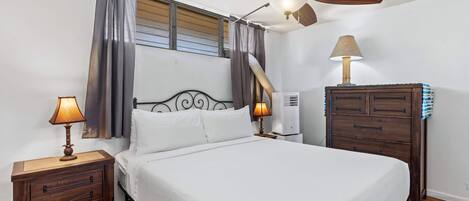 Condo, 1 King Bed with Sofa bed, Lanai, Pool View (Kalama Terrace P-307) | 1 bedroom, individually decorated, individually furnished