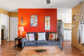 Living area - Kalama Terrace P-307 - 3rd-floor Walkup, 7 min Walk to Charley Young Beach, AC! (Kihei)