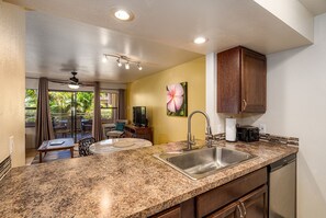 Condo, 1 Queen Bed with Sofa bed, Lanai, Garden View (Kihei Bay Vista B-102) | Interior - Located Next to Maui's Sugar Beach, Beautifully Renovated Kihei Bay Vista B-102 (Kihei)