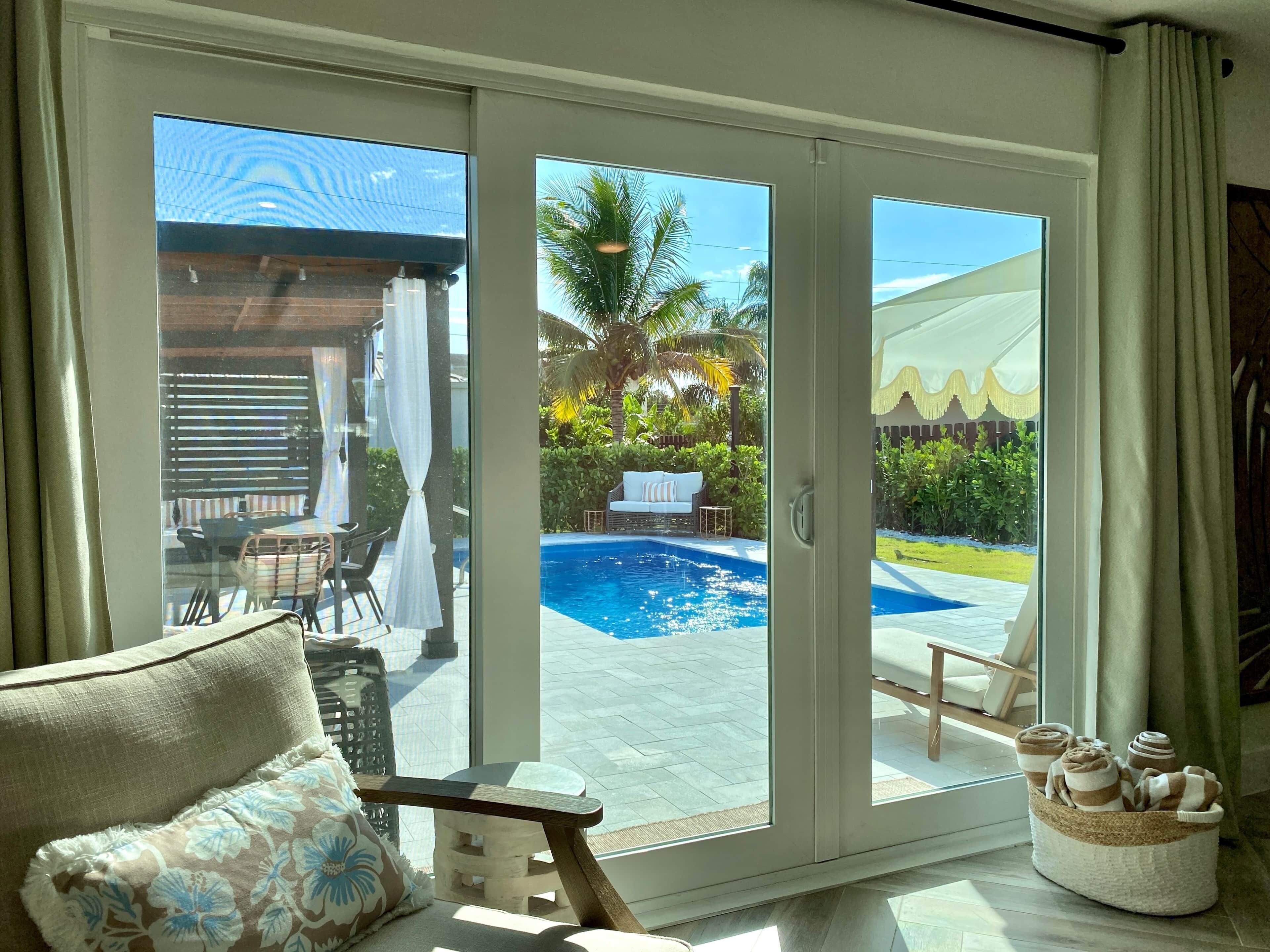 A heated pool