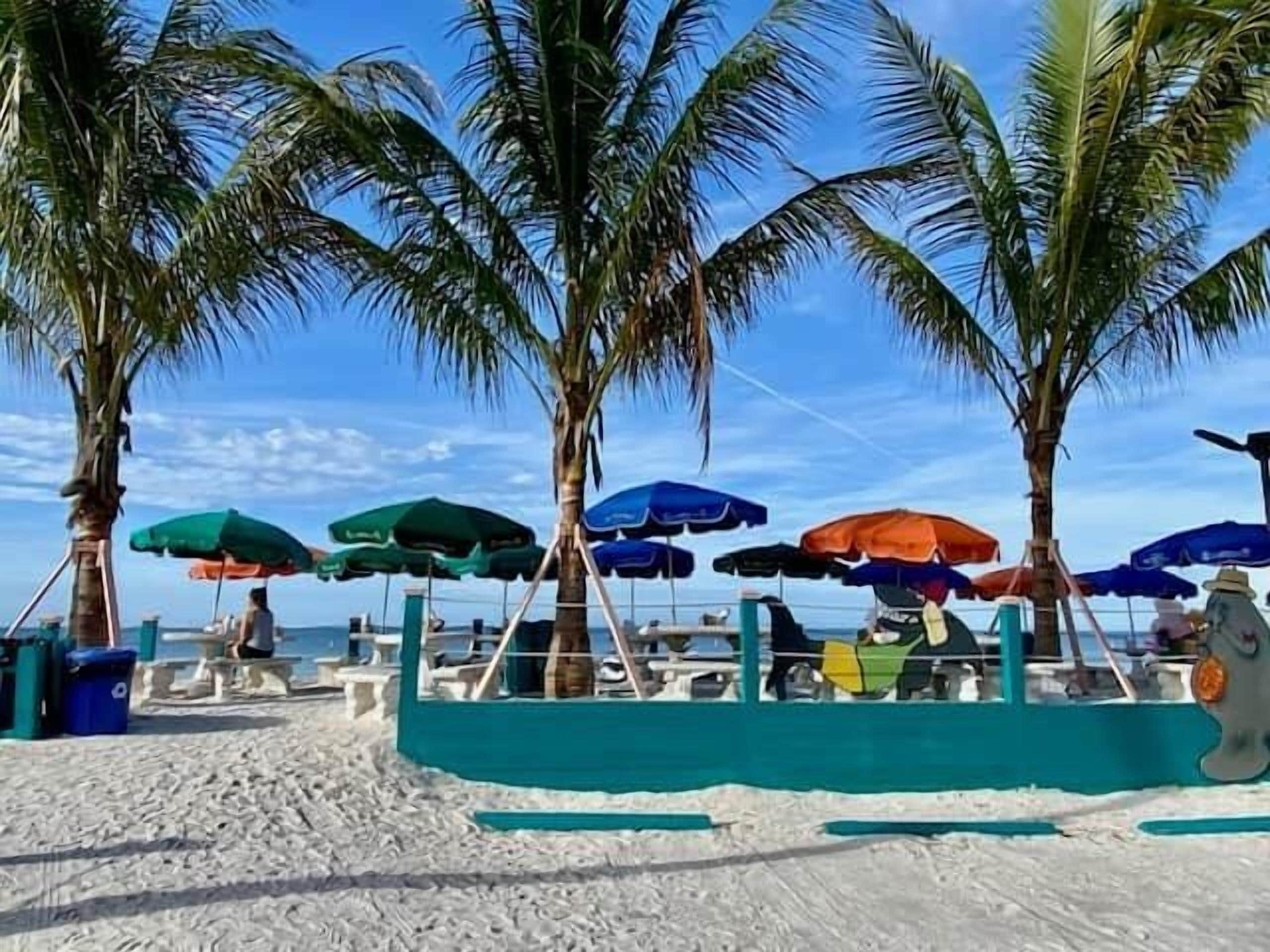 Sun loungers, beach towels