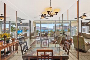 Condo, Multiple Beds, Lanai, Ocean View (Menehune Shores 606) | Dining - Menehune Shores 606 - Direct Ocean Front, Dramatic Ocean Views, Wi-fi, Split AC! (Kihei)