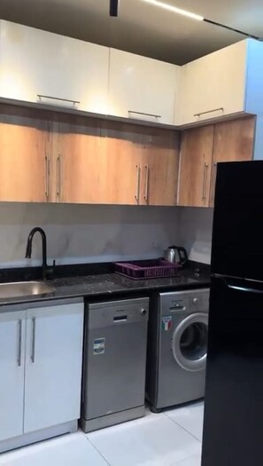 Apartment, 2 Schlafzimmer, barrierefrei, Raucher | Wäschereiservice