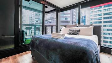 Desk, iron/ironing board, free WiFi, bed sheets