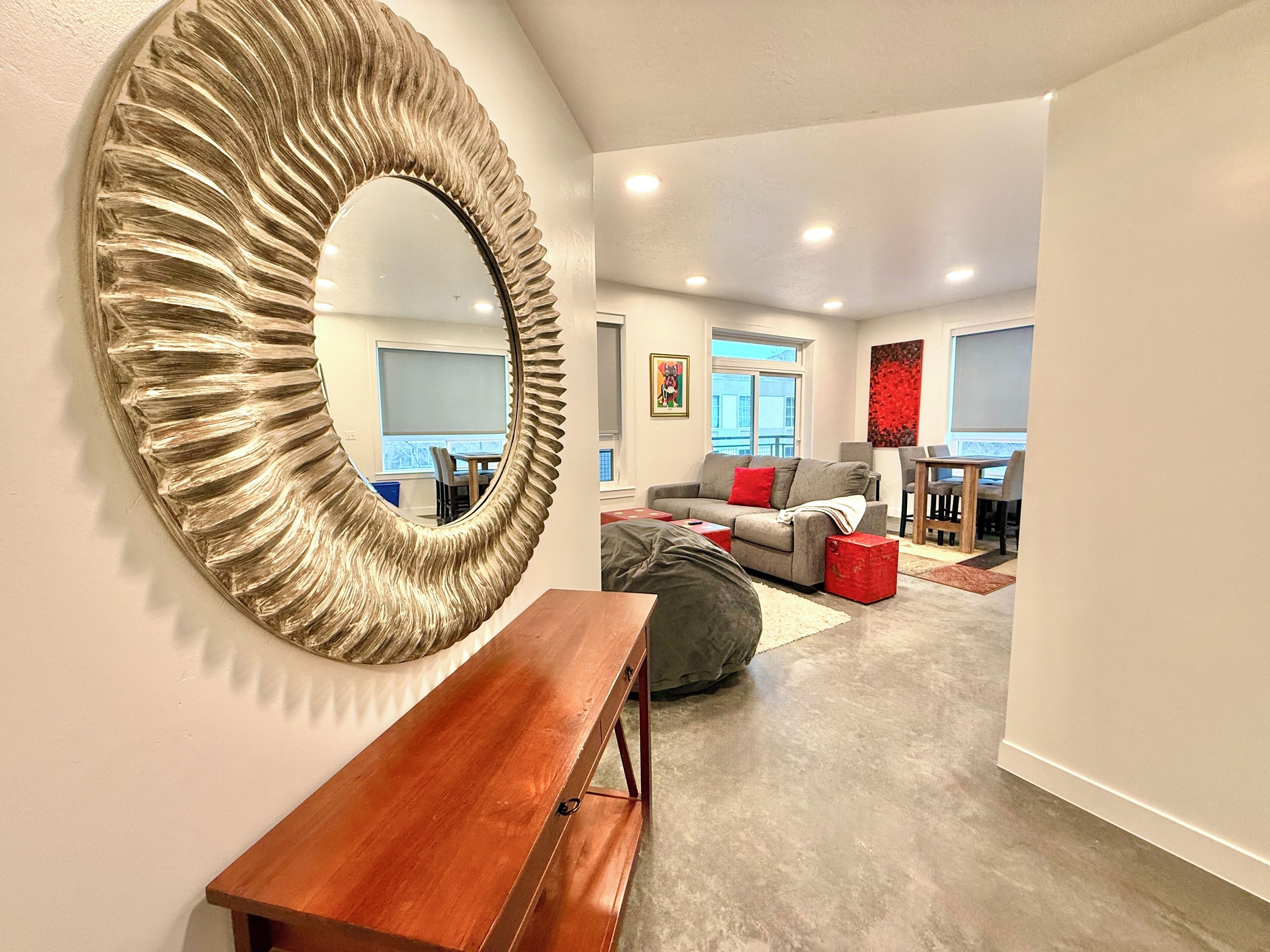 Apartamento superluxo, 3 quartos, vista para a cidade | Área de estar