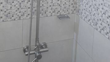 Towels, soap, toilet paper
