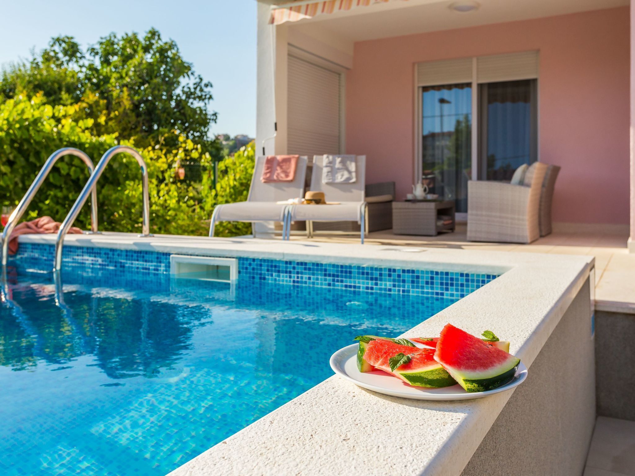 Una piscina riscaldata