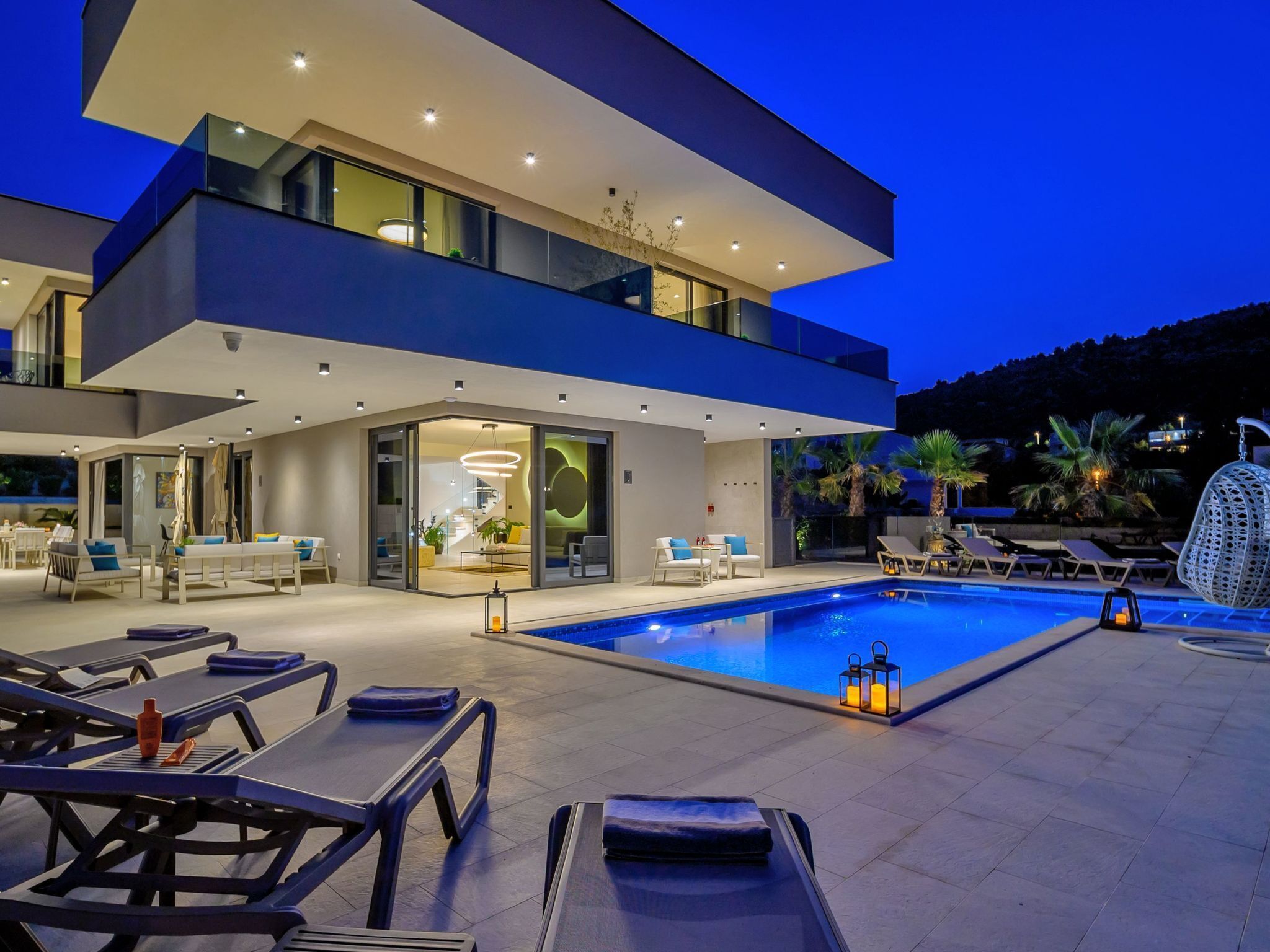 Et oppvarmet basseng