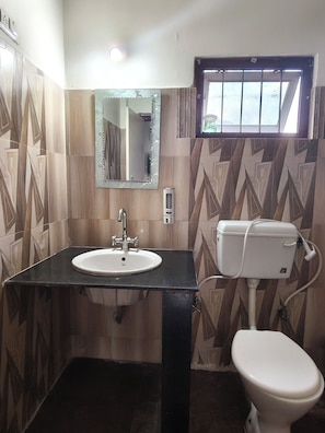 Habitación doble Deluxe, vista a la montaña | Baño