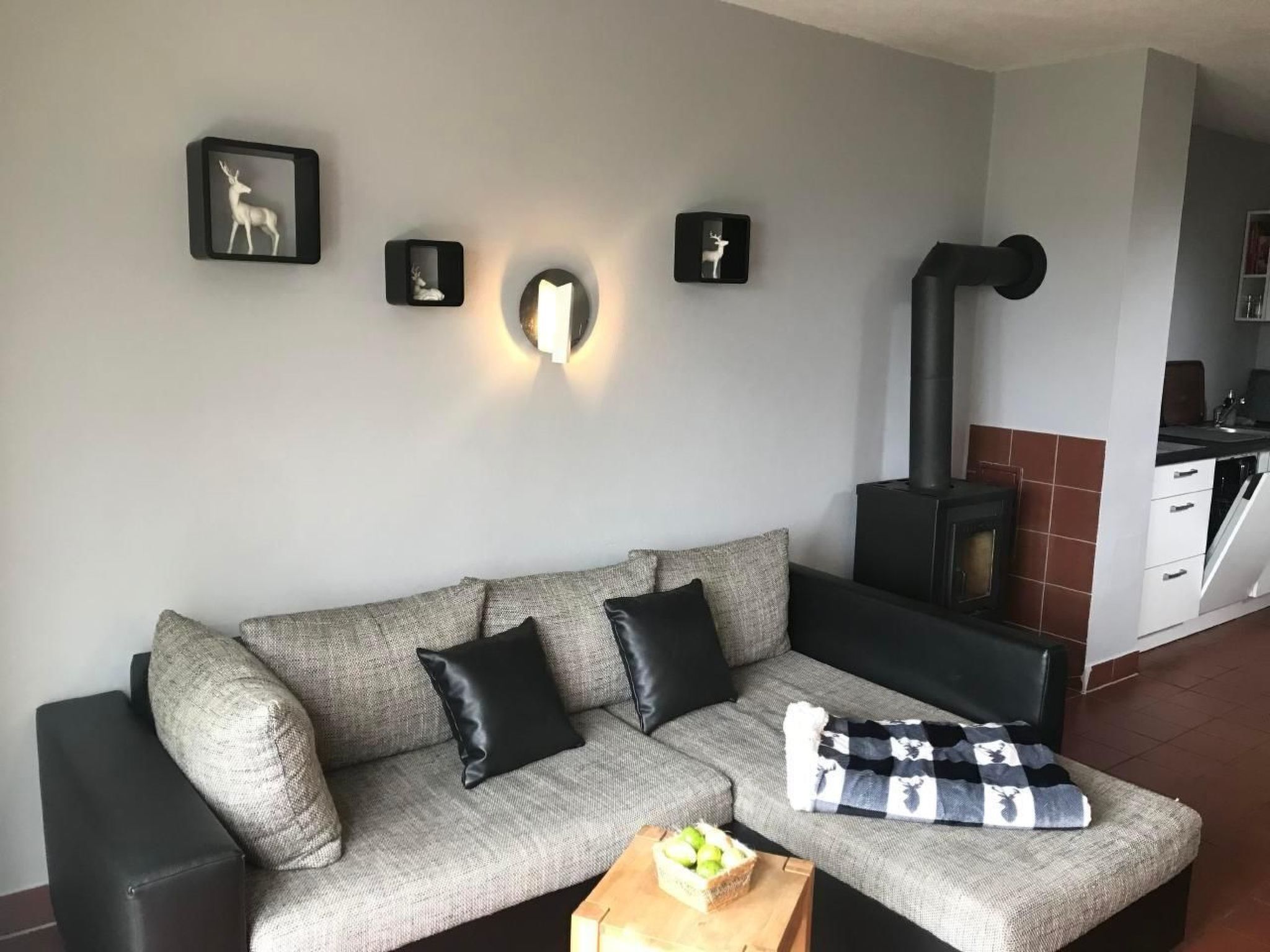 Fernseher, Kamin
