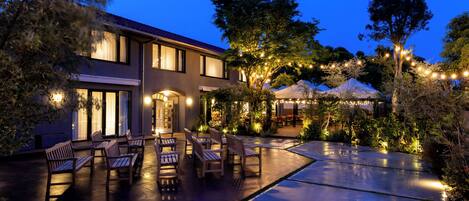 Front of property – evening/night