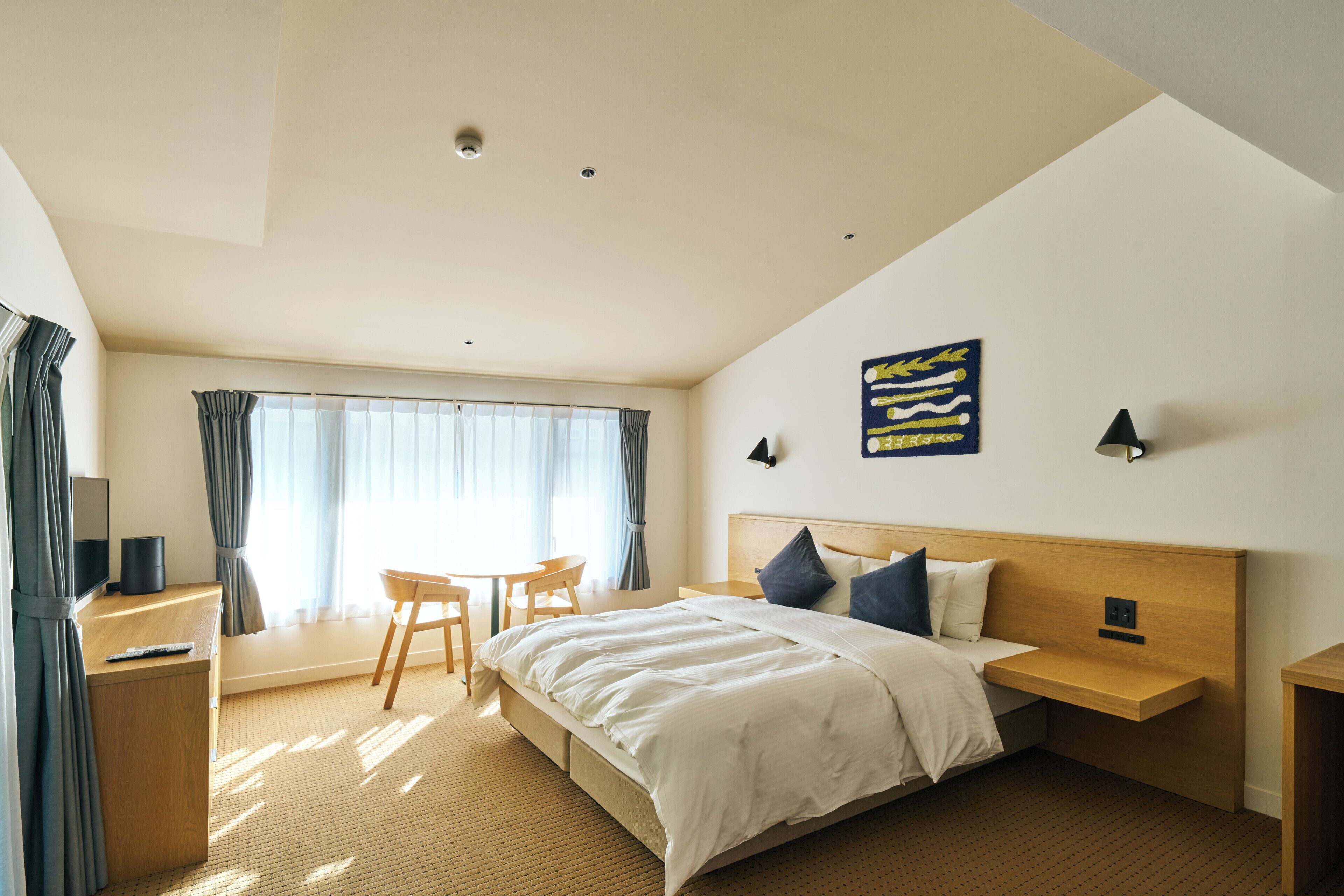 Quarto casal superior, 1 cama Queen, para não fumantes, aceita animais de estimação | Wi-Fi de cortesia, roupa de cama