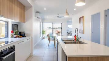 Microwave, oven, stovetop, dishwasher