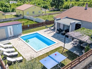 A heated pool
