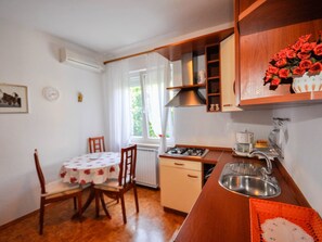 Fridge, cookware/dishes/utensils - "Mira A2" mit Balkon by Interhome (Novigrad (Istra))