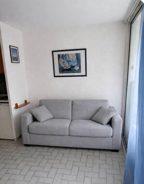 Télévision, baby-foot, livres