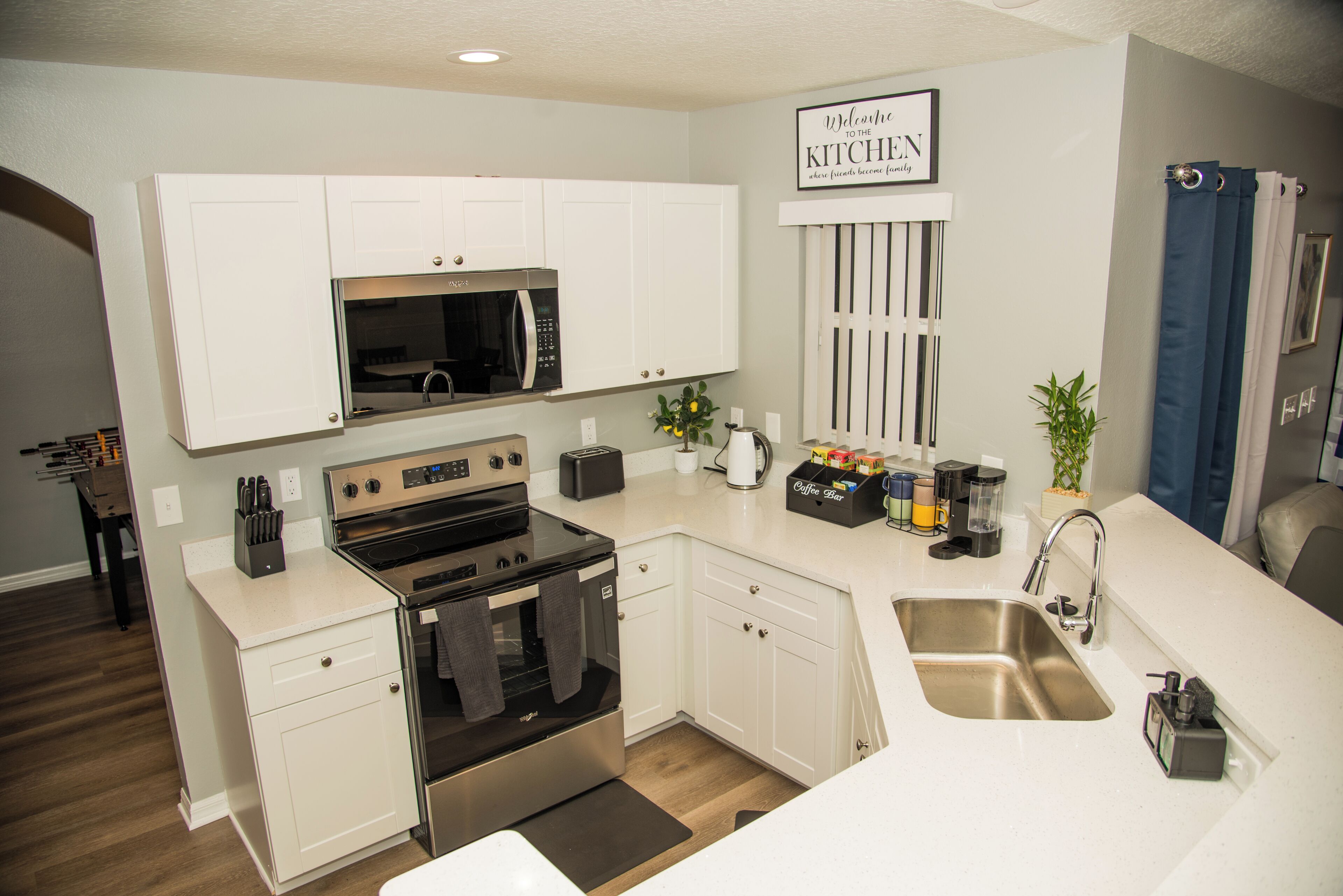 Microwave, oven, stovetop, paper towels