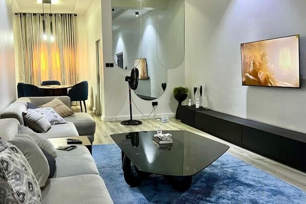 Unclassified image, 1 of 19, button - Bytup 2Bedroom Apt in Lekki,24Hrs Light, Wifi ,Fully Serviced Apartment , Water Heater Smart tv (Ibeju)