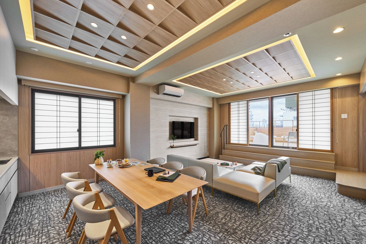Suite (Sky Garden Three-Bedroom Suite) | Cobrellits, caixa forta a l'habitació, wifi gratuïta i roba de llit 