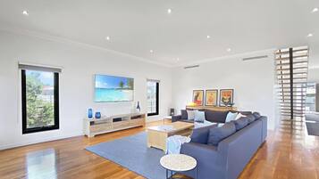 Televisión, videojuegos, reproductor de DVD y tenis de mesa