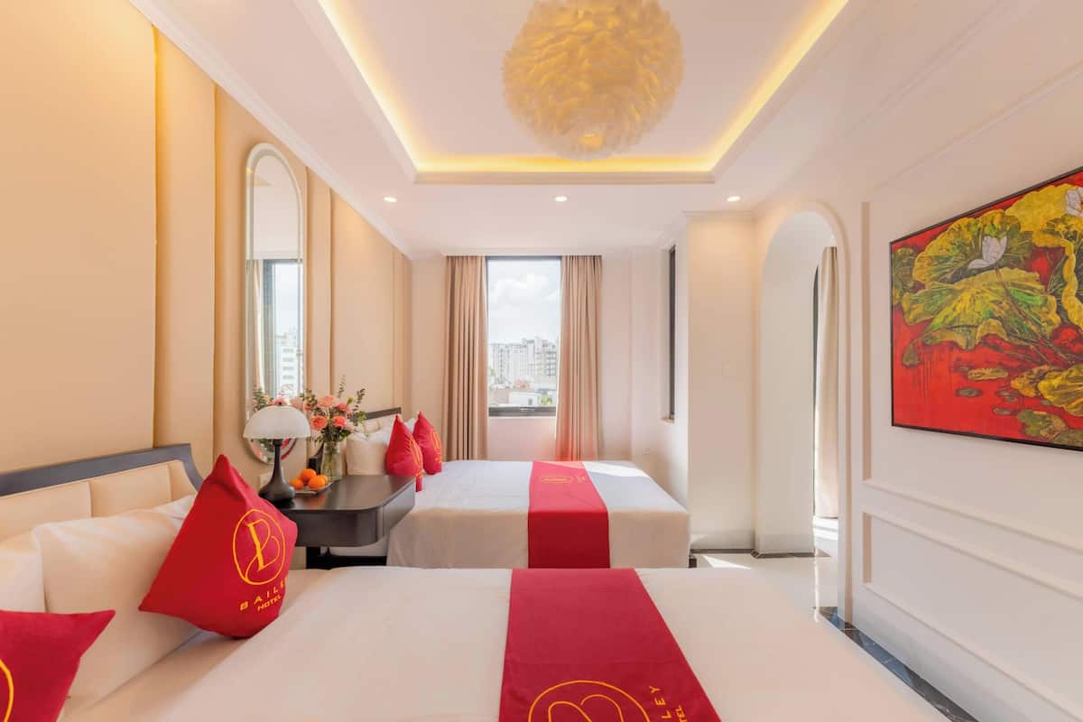 Premium bedding, down comforters, memory foam beds, minibar