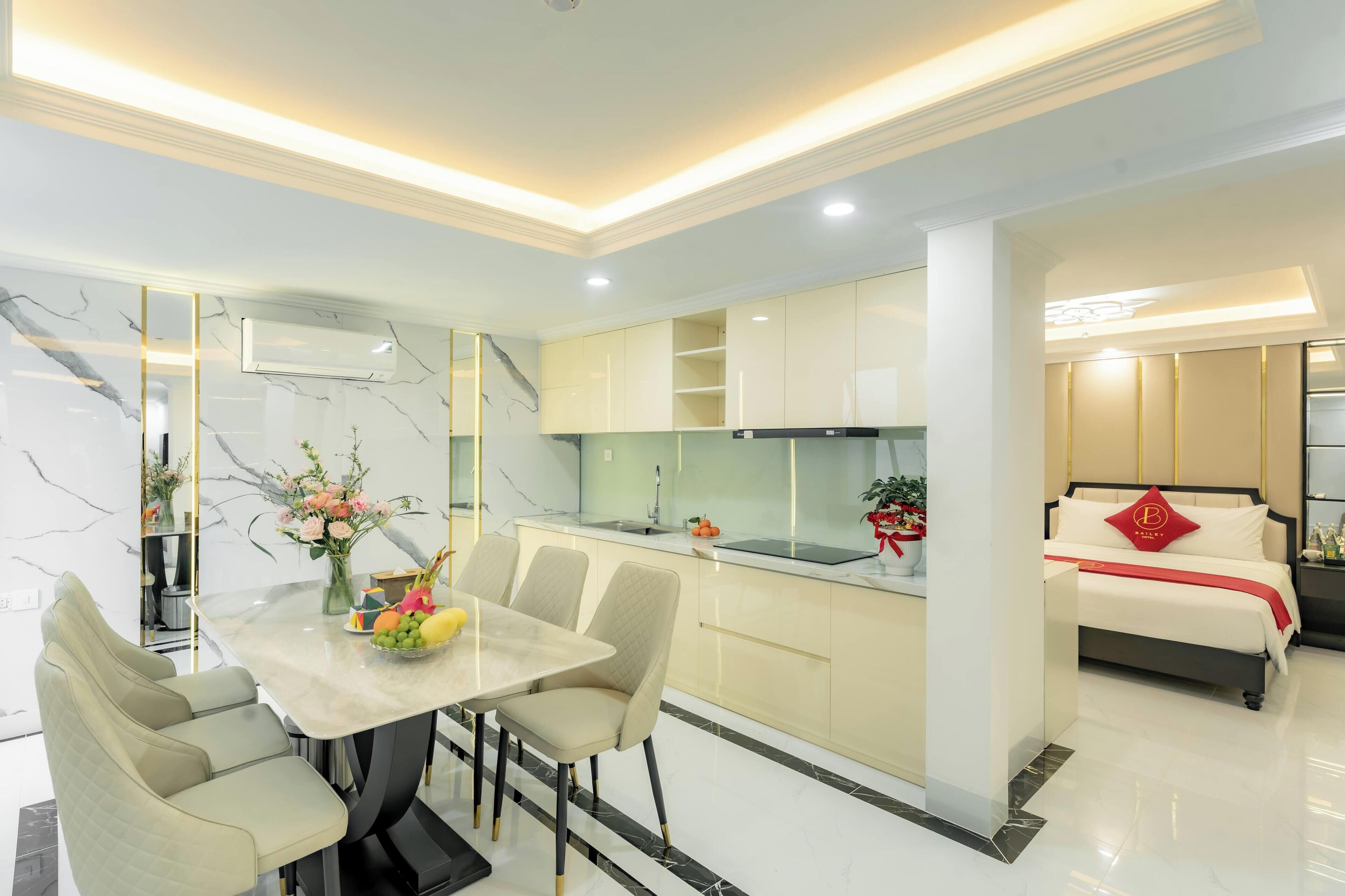 Suite Studio Familiale | Literie de qualité supérieure, couette en duvet d'oie