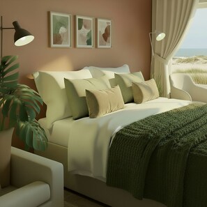 Basic Double Room, Sea View | Individually decorated, individually furnished, desk, laptop workspace - Haus Meeresstern (Wangerooge)