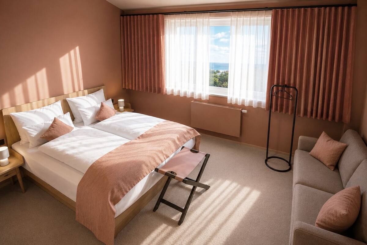 Basic-Dreibettzimmer, Meerblick