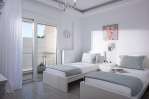 Desk, iron/ironing board, WiFi, bed sheets - Villa Ira | Luxury 3BR Getaway (Hersonissos)